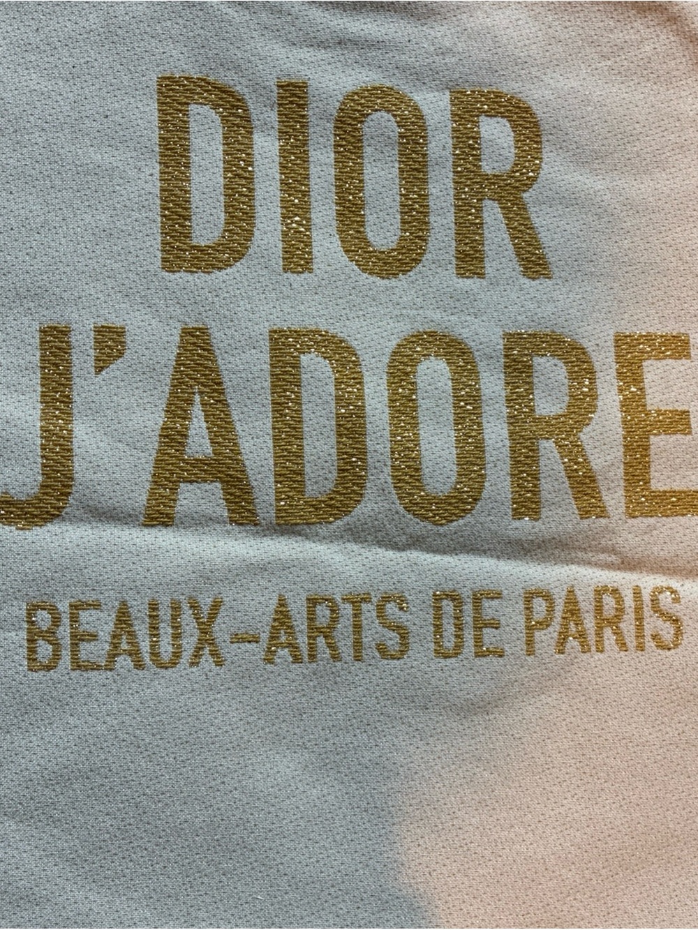 Christian Dior J’Adore natural and gold canvas tote bag - Picture 2 of 8